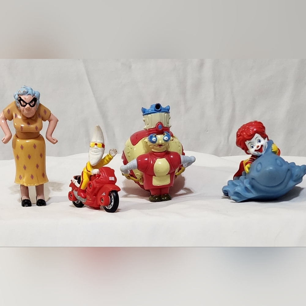 McDonald's Multicolor McDonaldland Character Figure Set - Red, Yellow, Blue